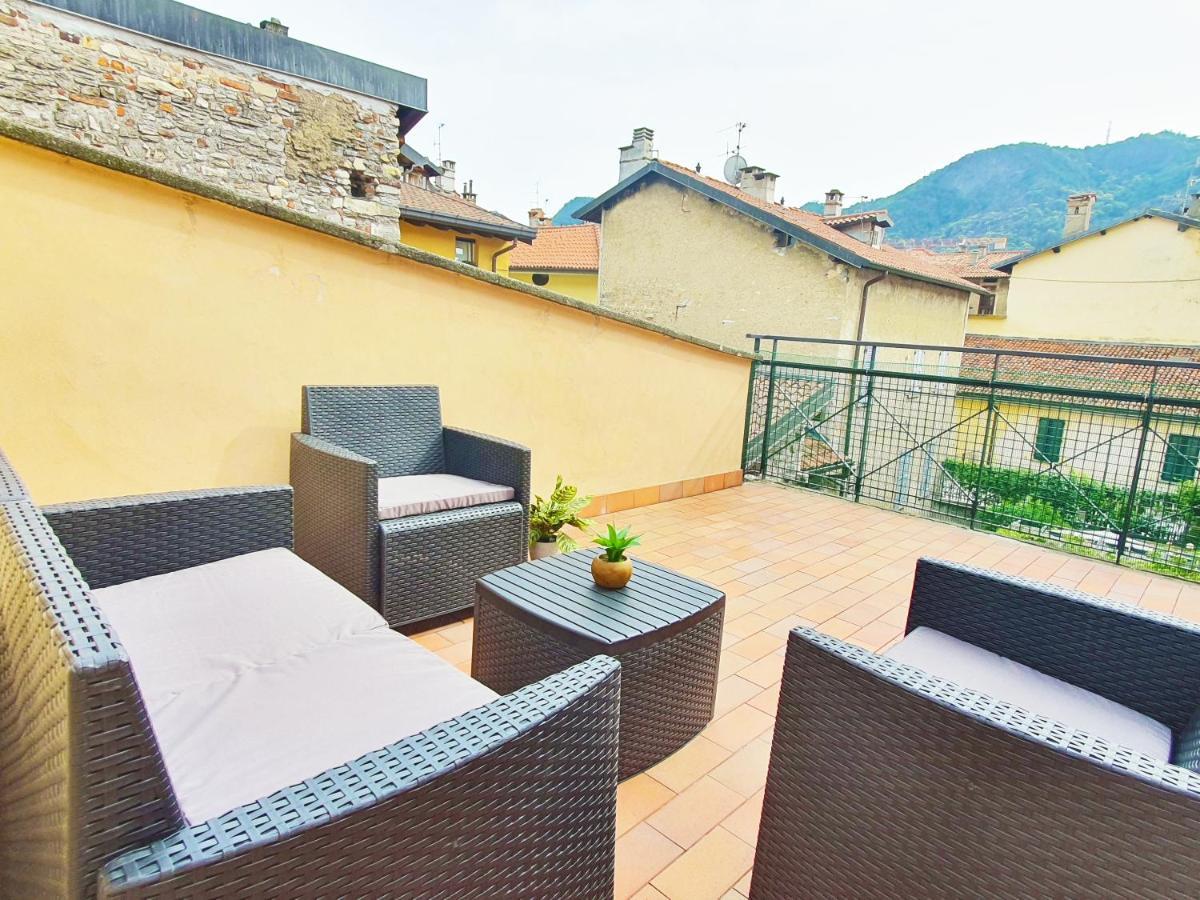 King Como Lake Center 9 Posti Letto- Grande Terrazza - 2 Bagni Privati Exteriör bild